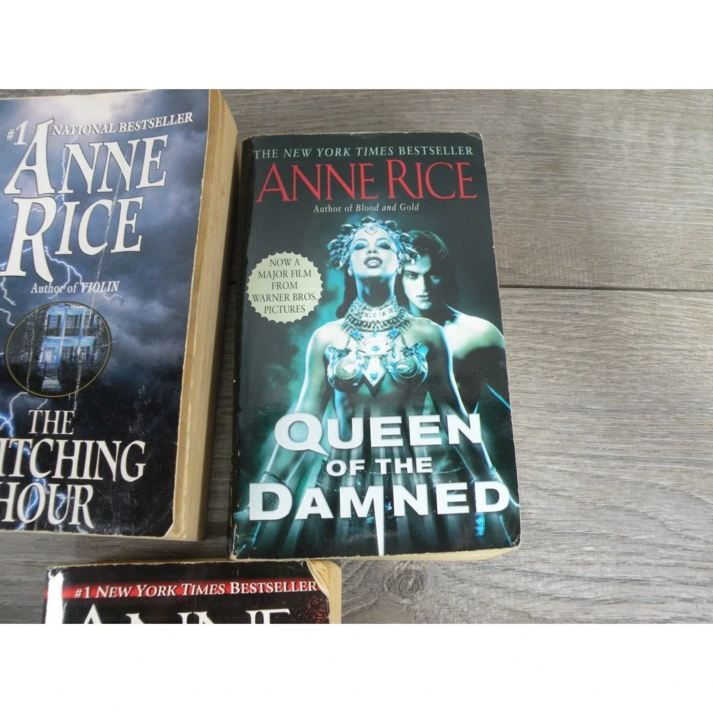 Anne Rice Paperback Lot: The Witching Hour, Queen of the Damned, Memnoch The